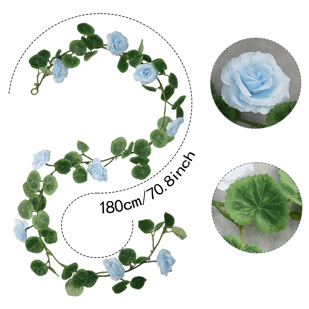 Artificial rose vine begonia leaf