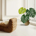 Artificial turtle back leaves