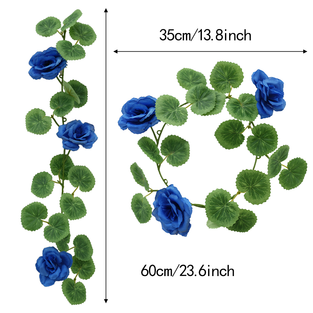 Artificial rose vine begonia leaf