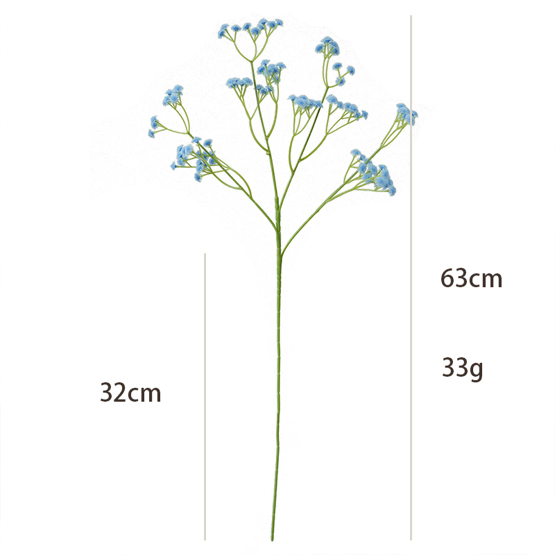 Man-made starry silk flower