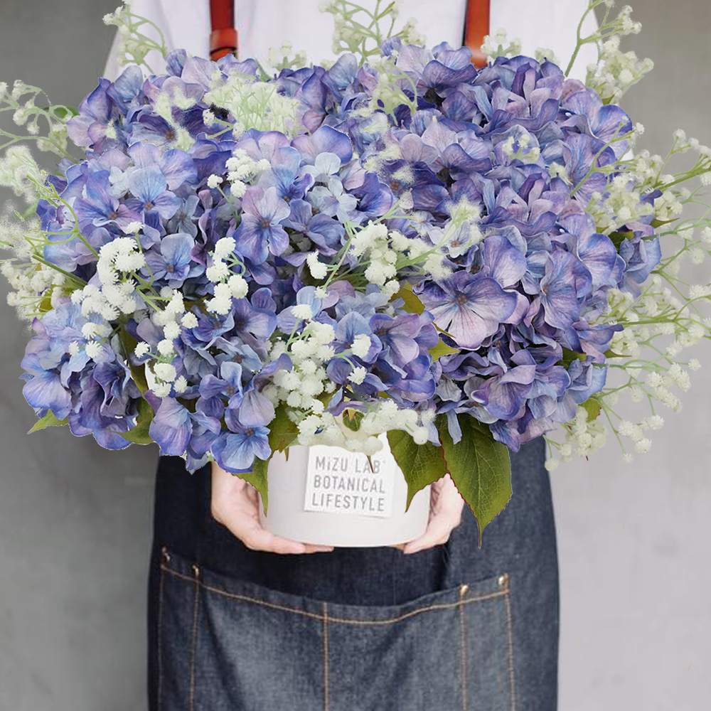 2 5 Heads Artificial Hydrangea