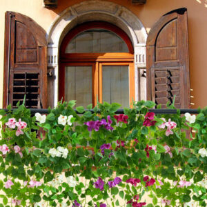 Artificial flower hanging