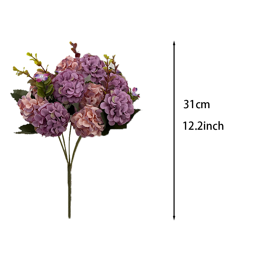 Artificial silk hydrangea