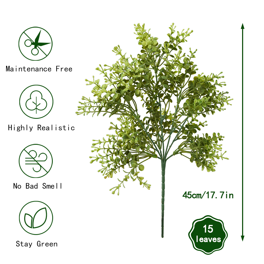 Man-made green ferns