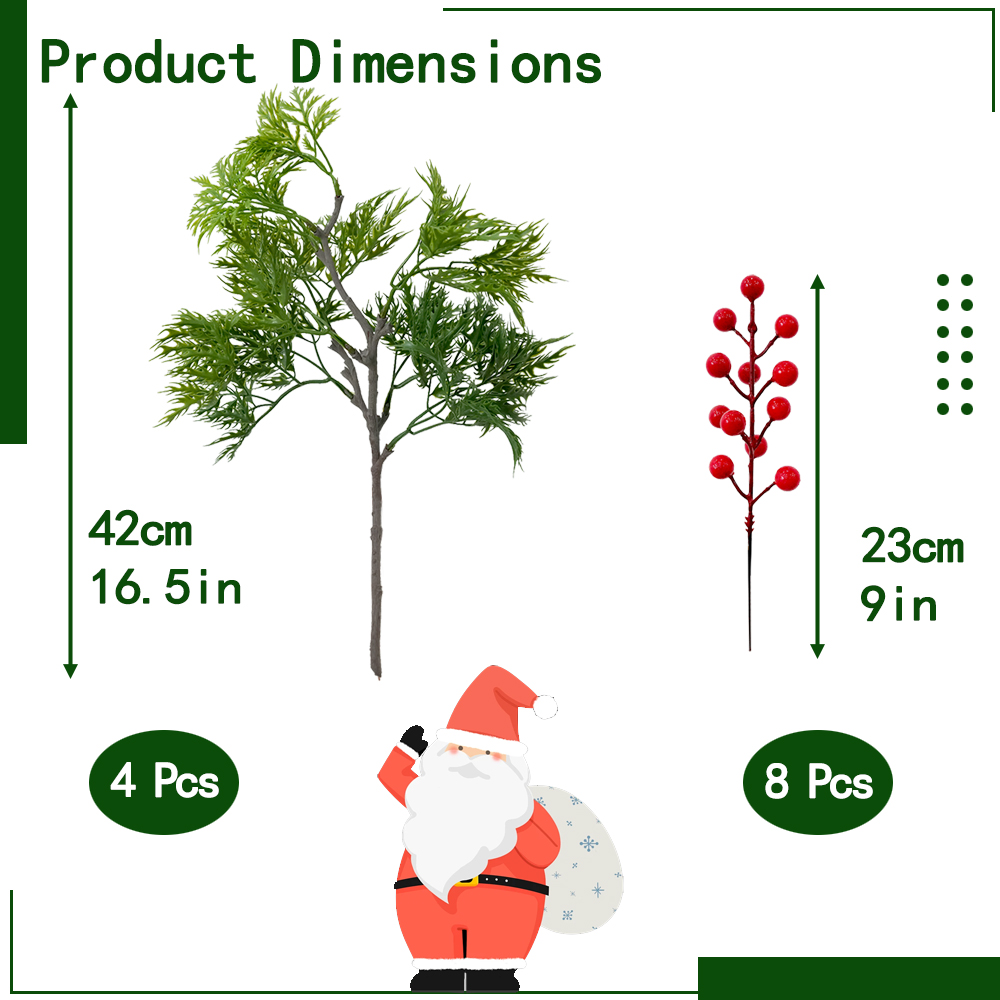 Artificial fern green