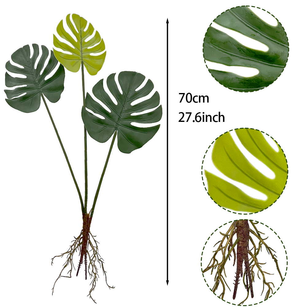 Artificial turtle back leaves