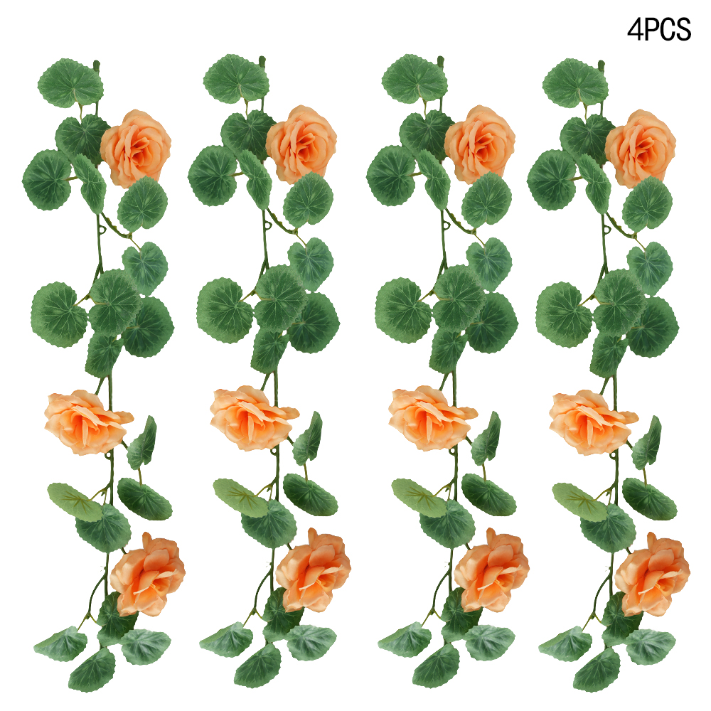 Artificial rose vine begonia leaf