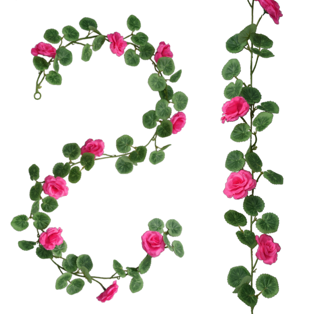 Artificial rose vine begonia leaf
