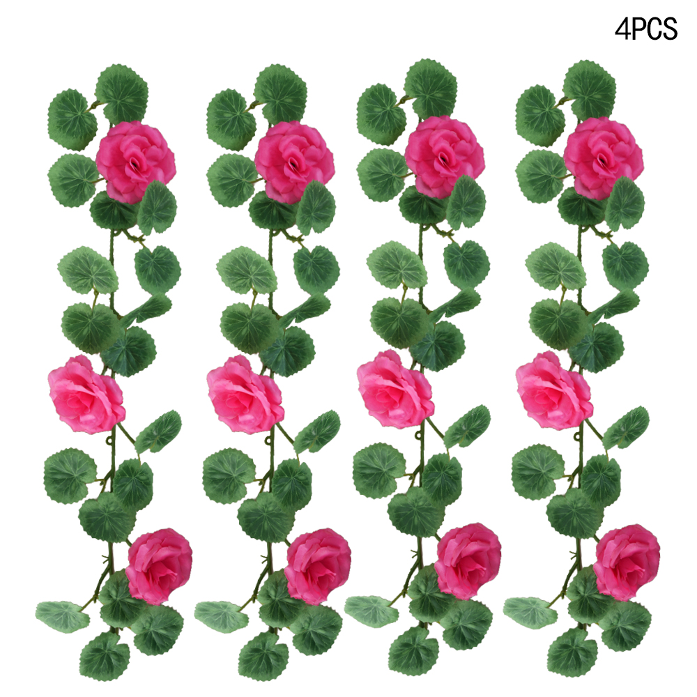Artificial rose vine begonia leaf