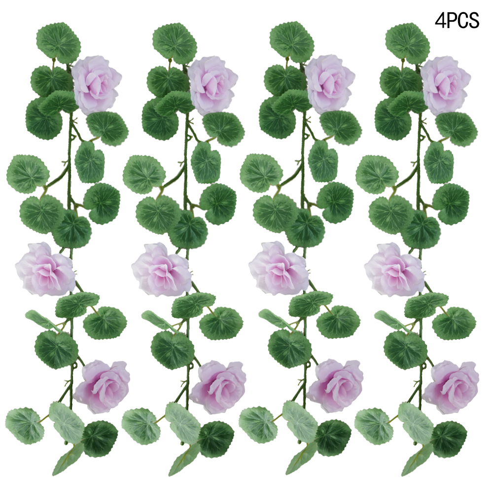 Artificial rose vine begonia leaf