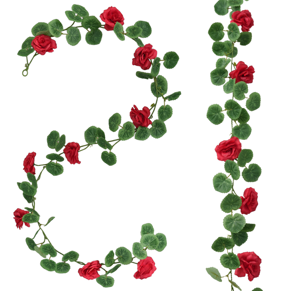 Artificial rose vine begonia leaf