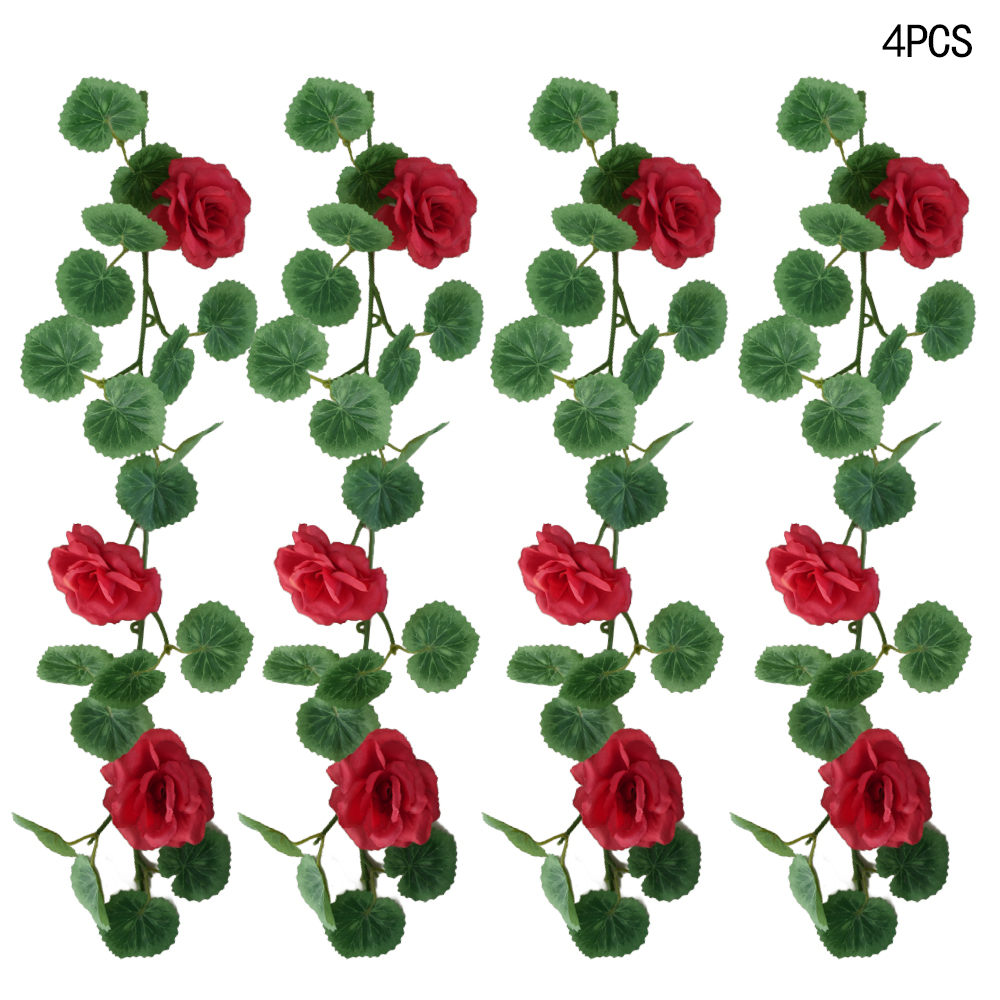 Artificial rose vine begonia leaf