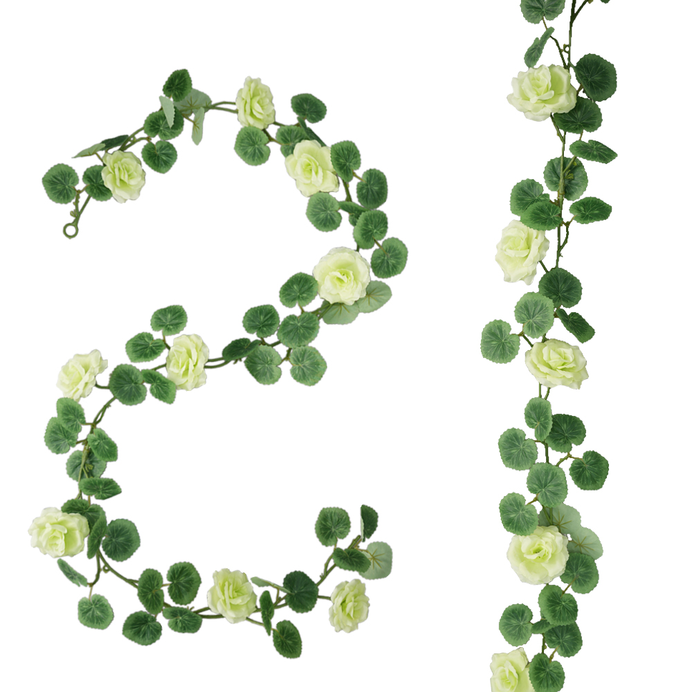Artificial rose vine begonia leaf