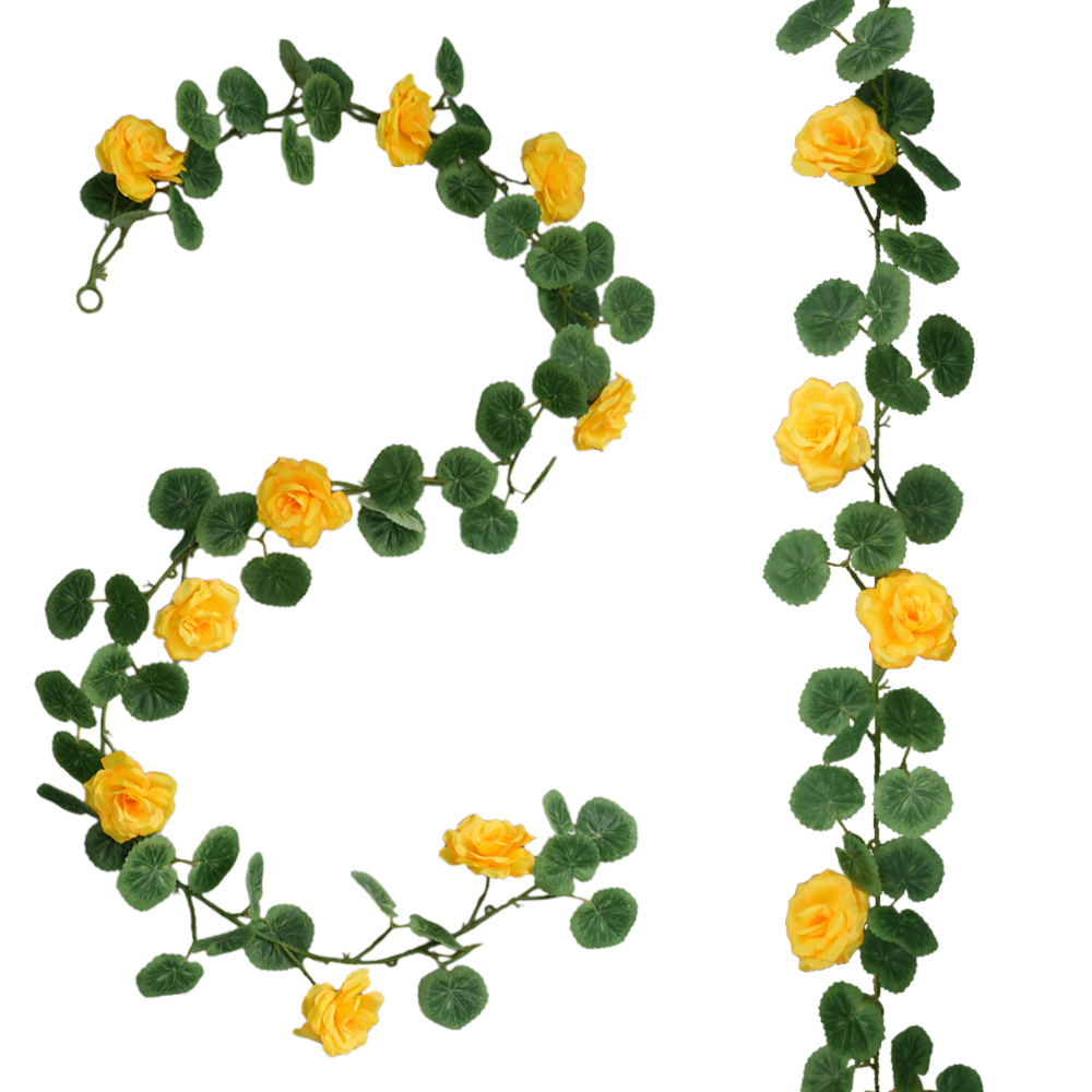 Artificial rose vine begonia leaf