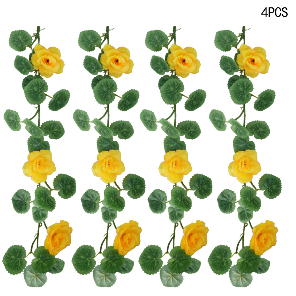 Artificial rose vine begonia leaf