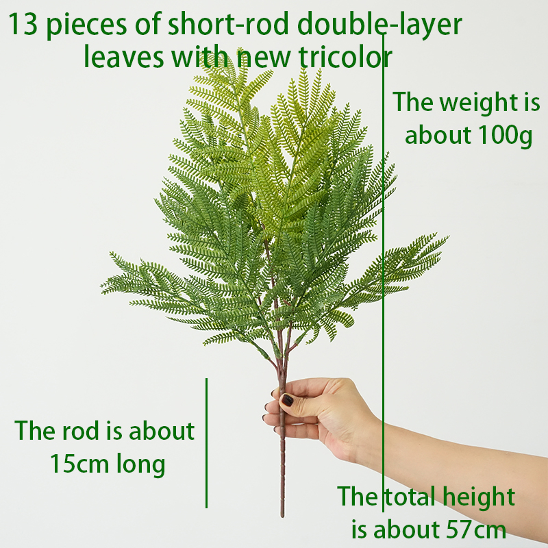 Artificial double-leaf ferns