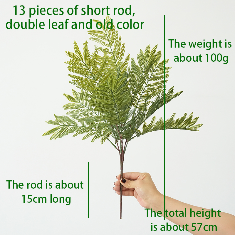 Artificial double-leaf ferns