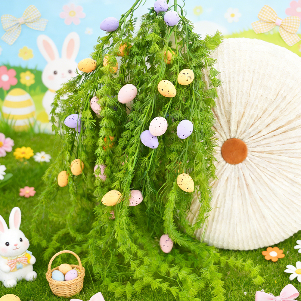 9 Artificial hanging plants