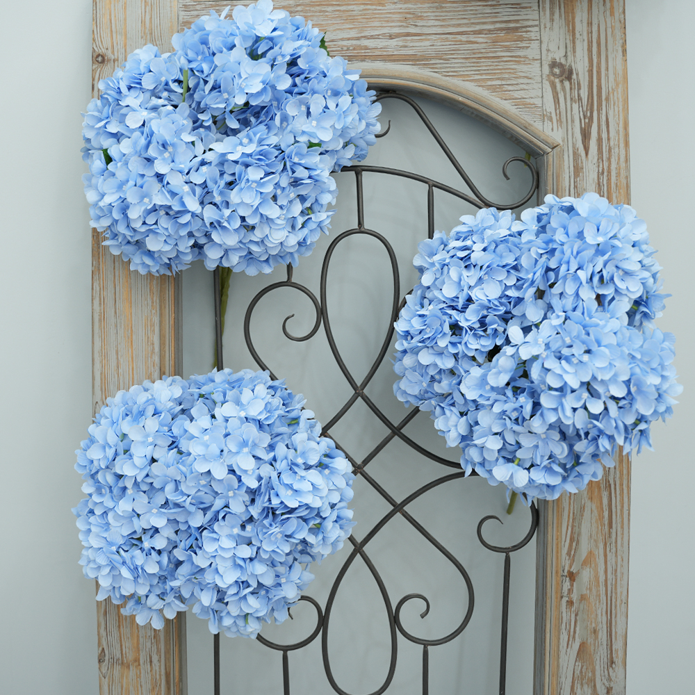 Artificial oversized 5 hydrangea