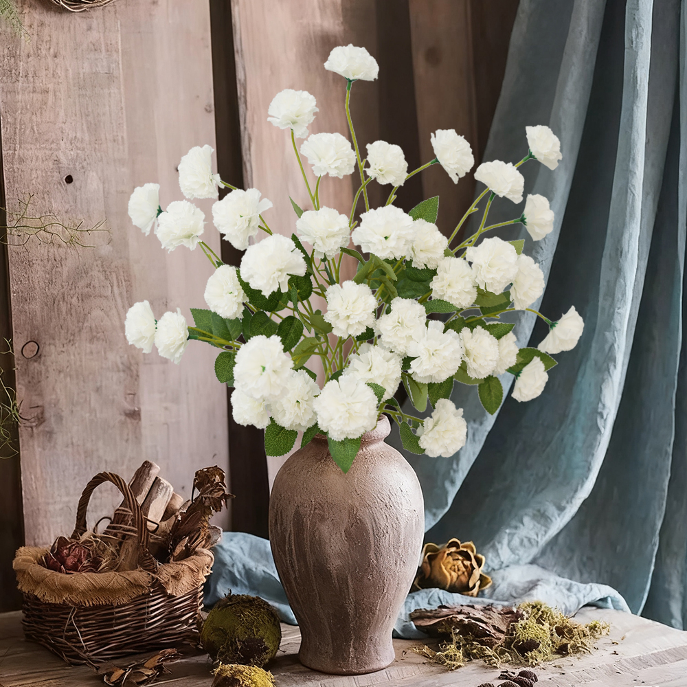 6 Heads Artificial Carnation