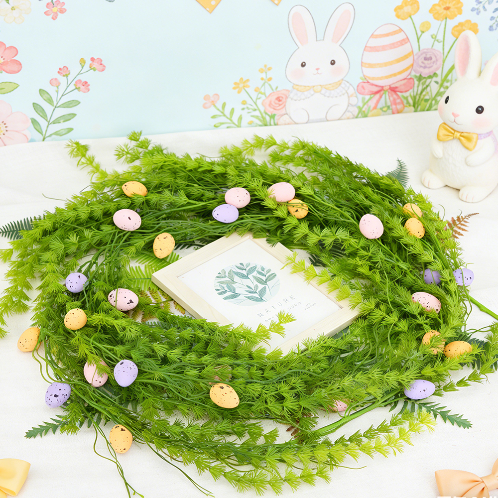 9 Artificial hanging plants