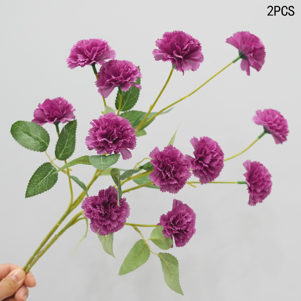 6 Heads Artificial Carnation