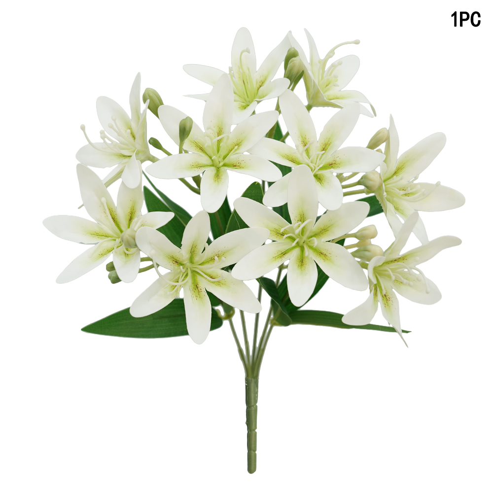 Artificial 5-fork 10-head lily