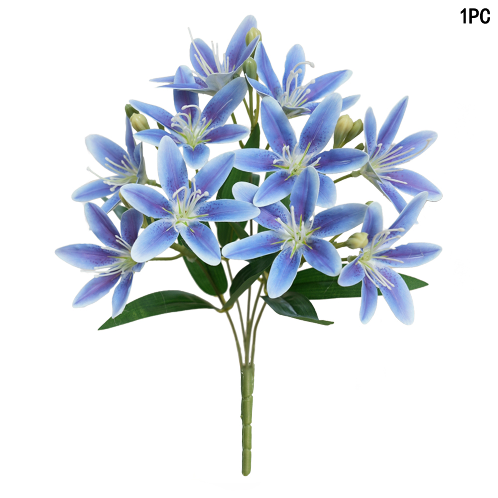 Artificial 5-fork 10-head lily