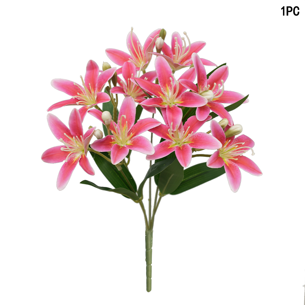Artificial 5-fork 10-head lily