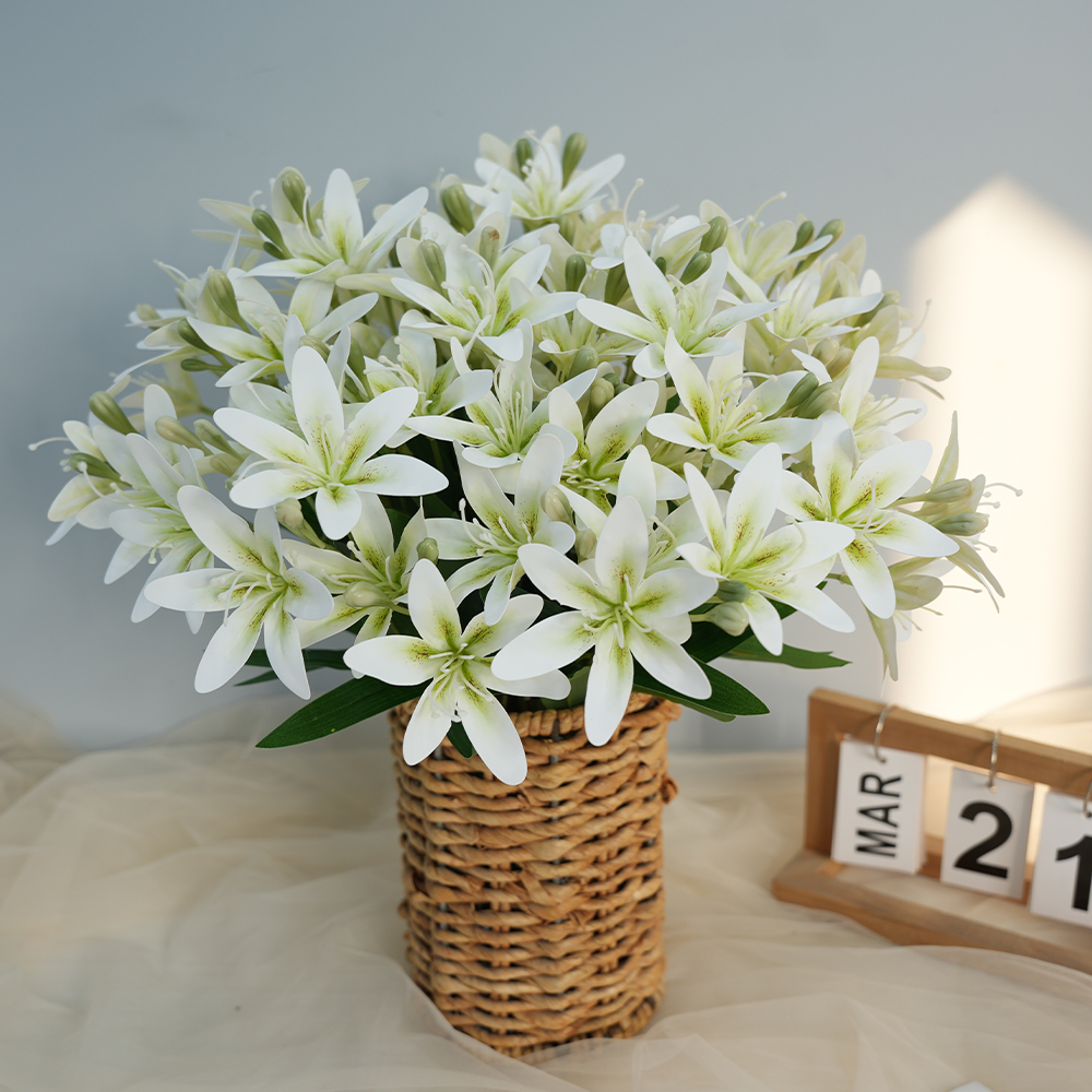 19 Artificial 5-fork 10-head lily