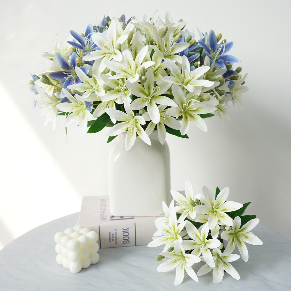 19 Artificial 5-fork 10-head lily