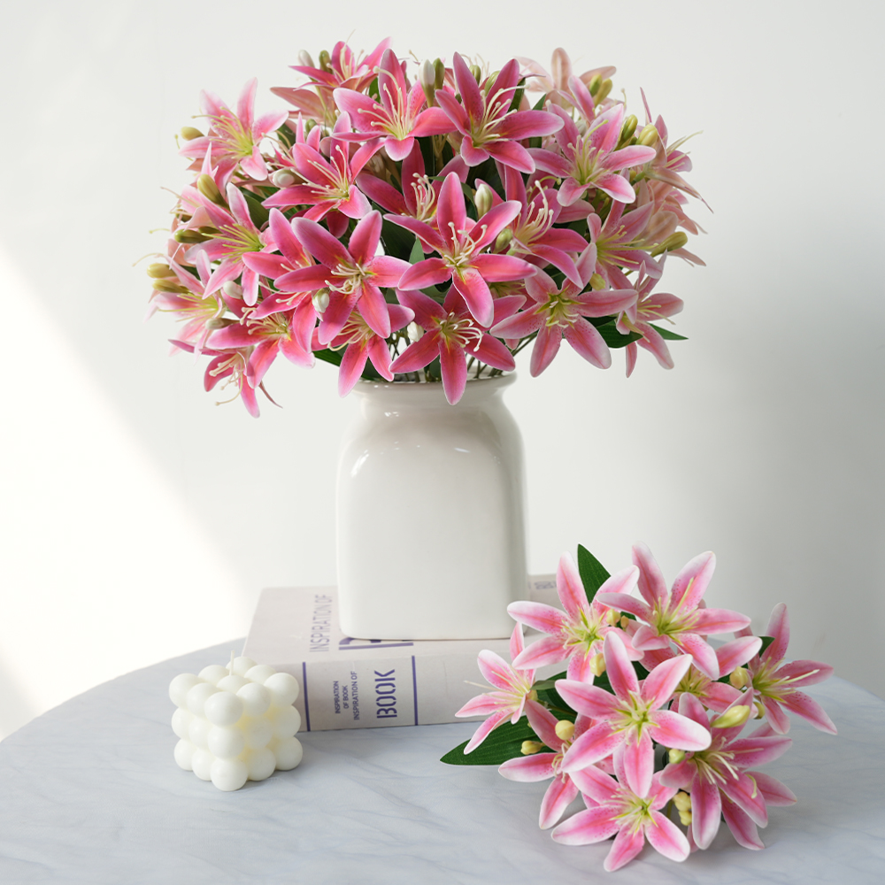 19 Artificial 5-fork 10-head lily