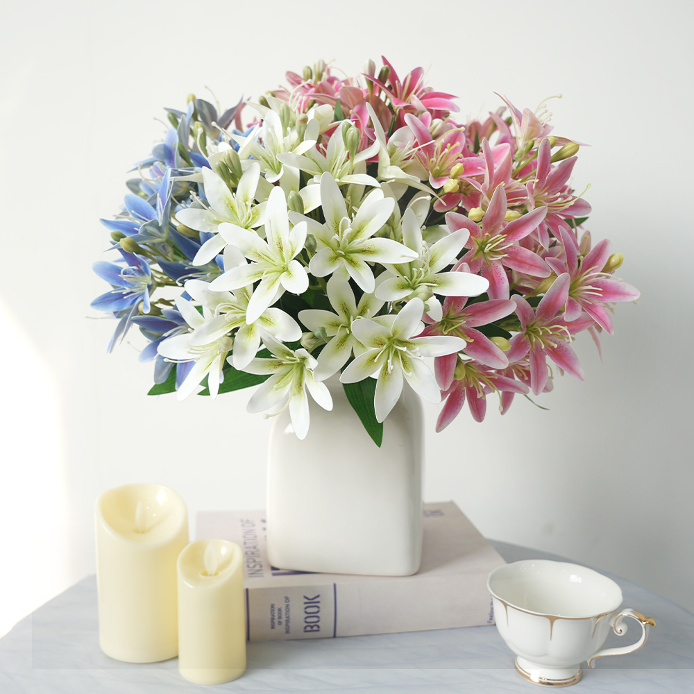 19 Artificial 5-fork 10-head lily