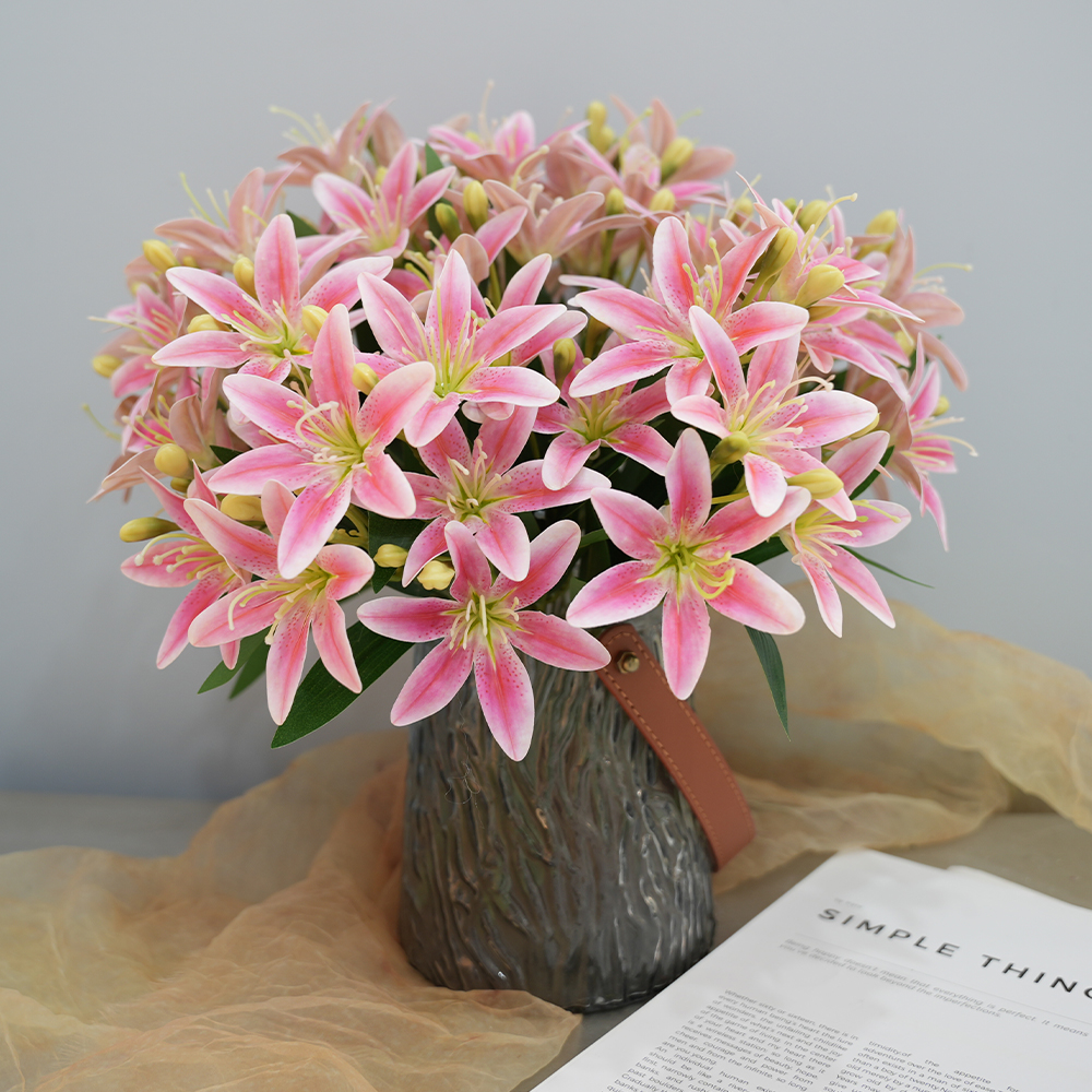 Artificial 5-fork 10-head lily