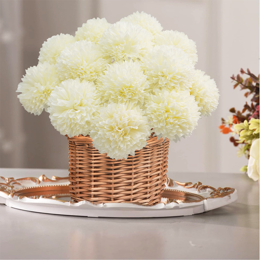 15 Artificial Flowers Chrysanthemum