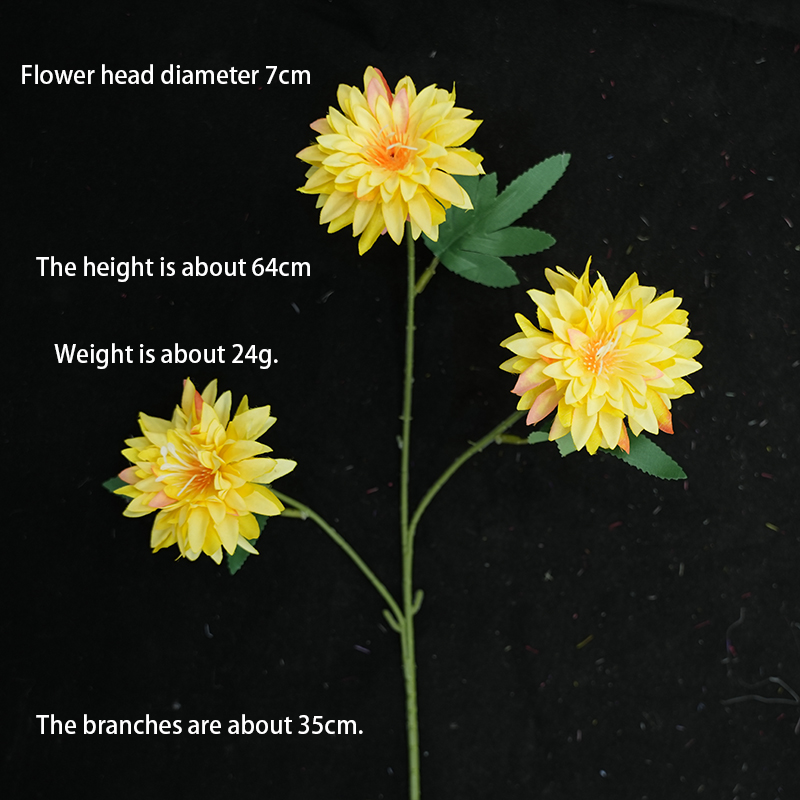 three-headed pine needles orange