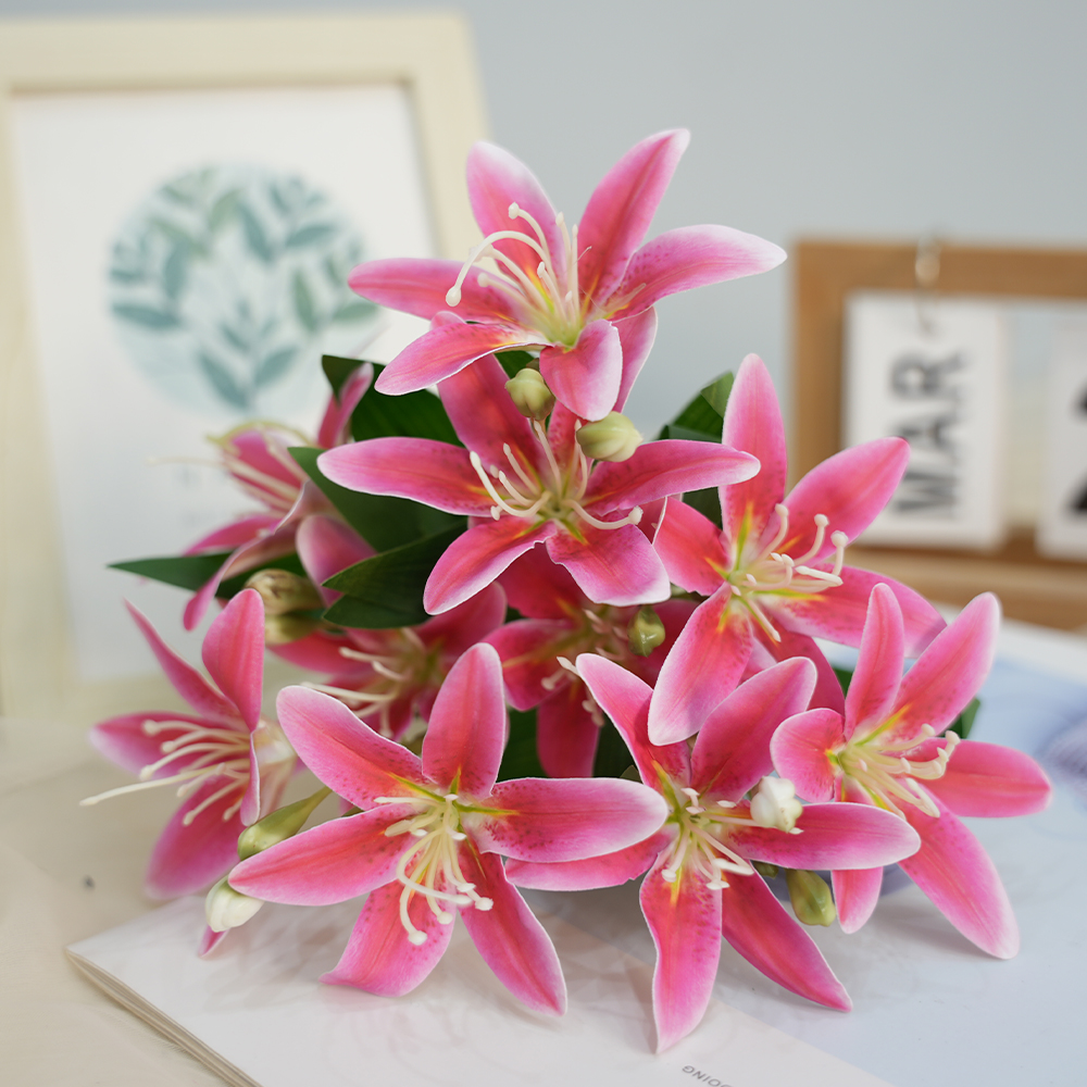 19 Artificial 5-fork 10-head lily