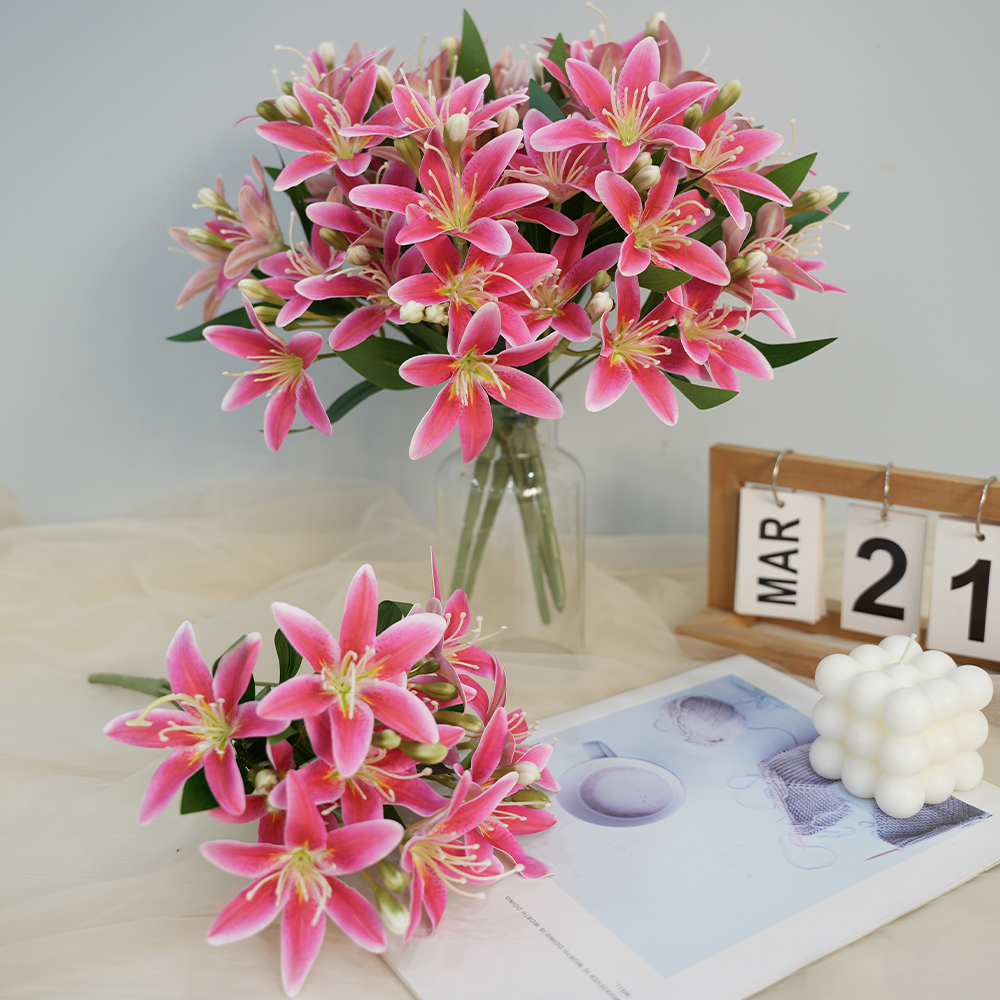 19 Artificial 5-fork 10-head lily