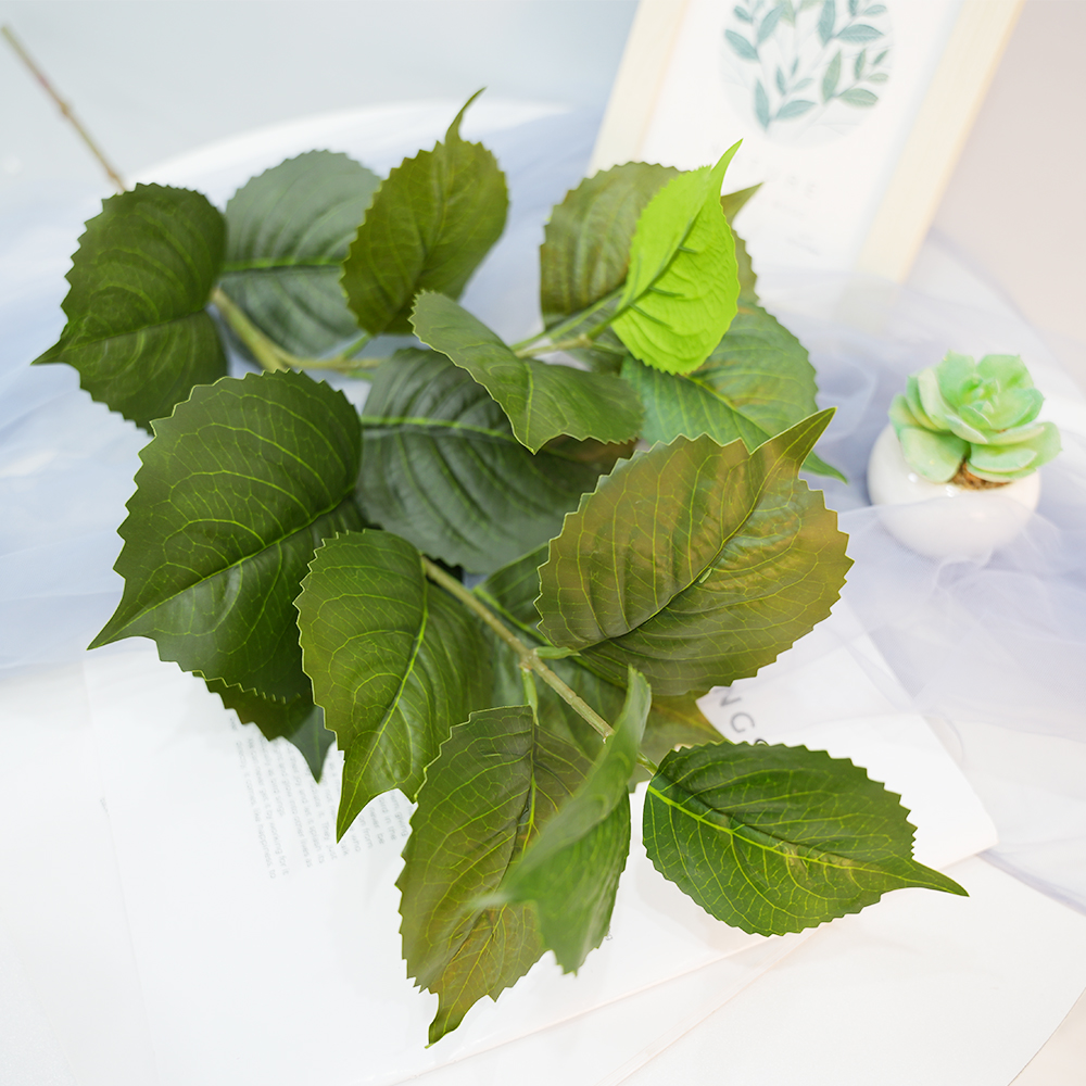 Artificial hydrangea leaves