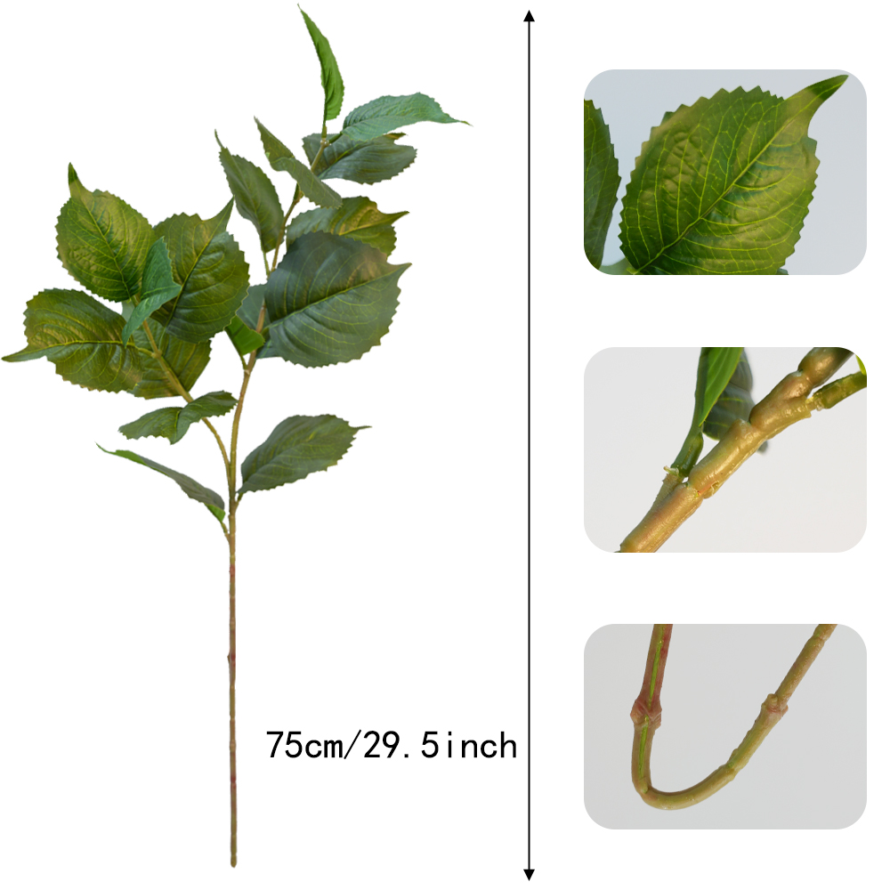 Artificial hydrangea leaves