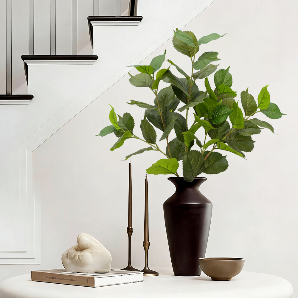 18 Artificial hydrangea leaves