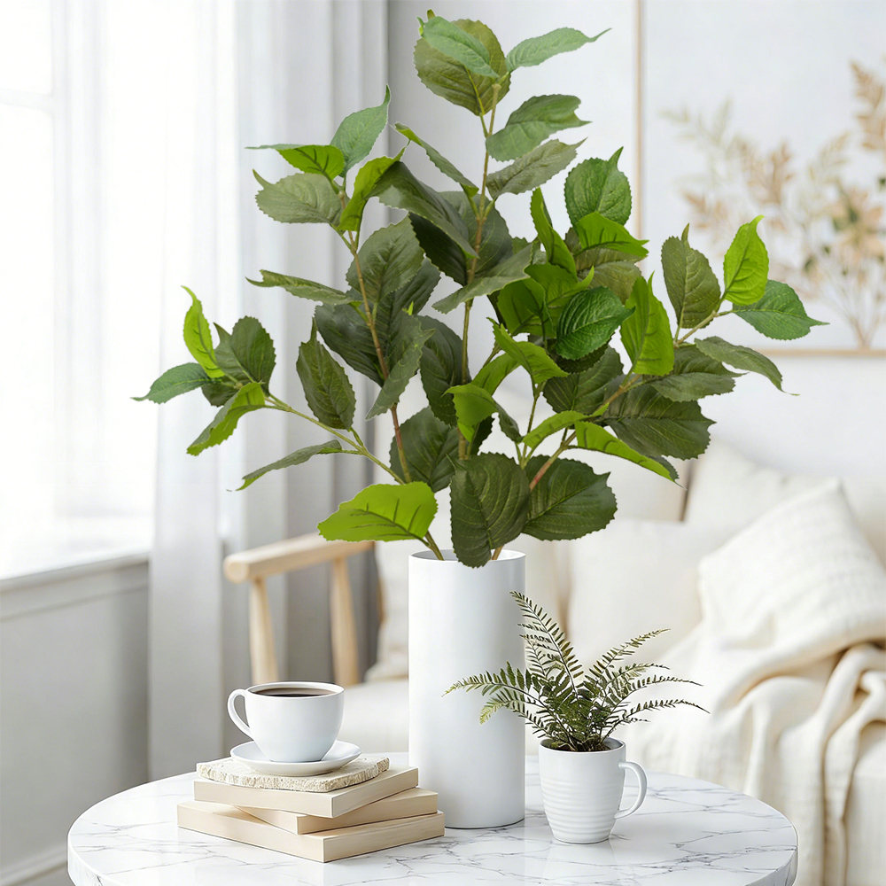 18 Artificial hydrangea leaves