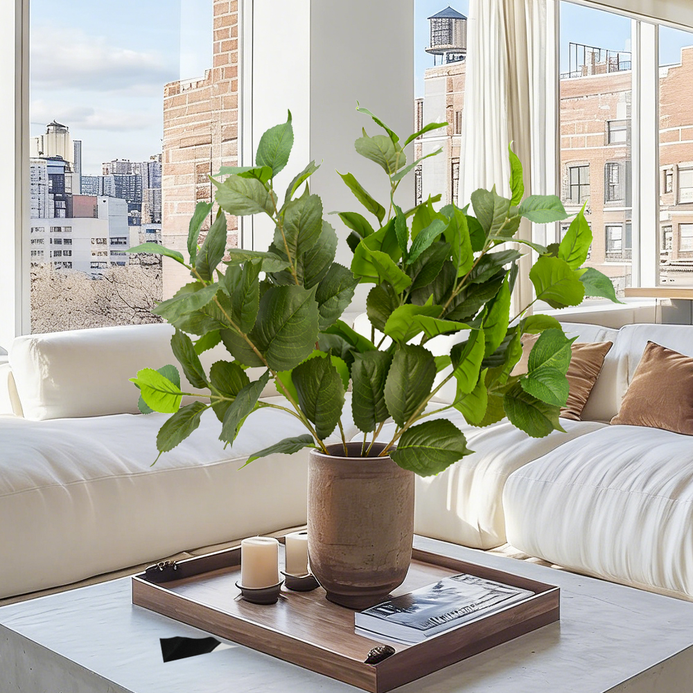 Artificial hydrangea leaves