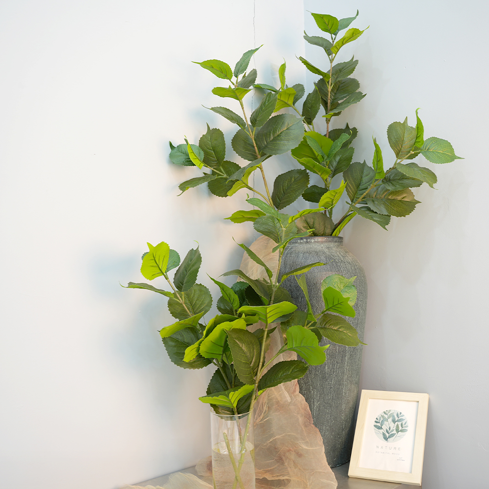 Artificial hydrangea leaves