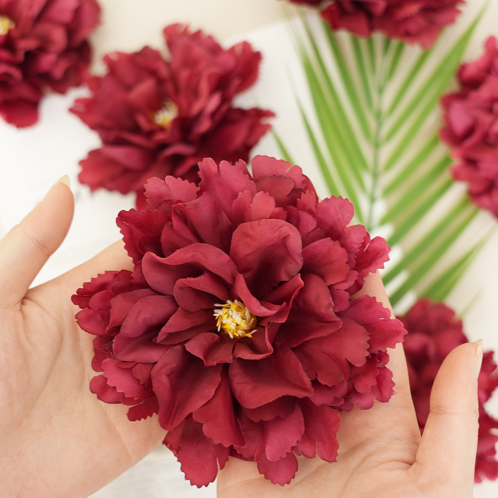 Artificial hibiscus peony flower head