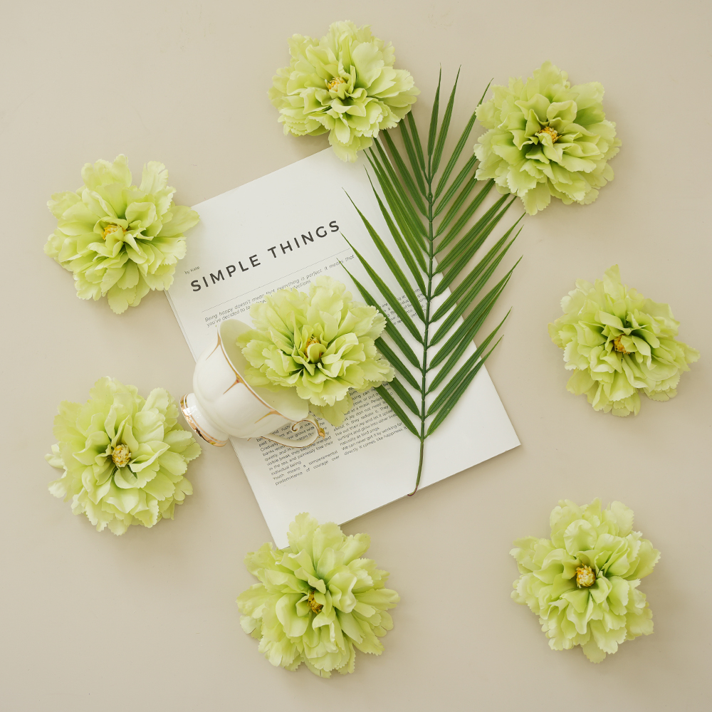 9 Artificial hibiscus peony flower head