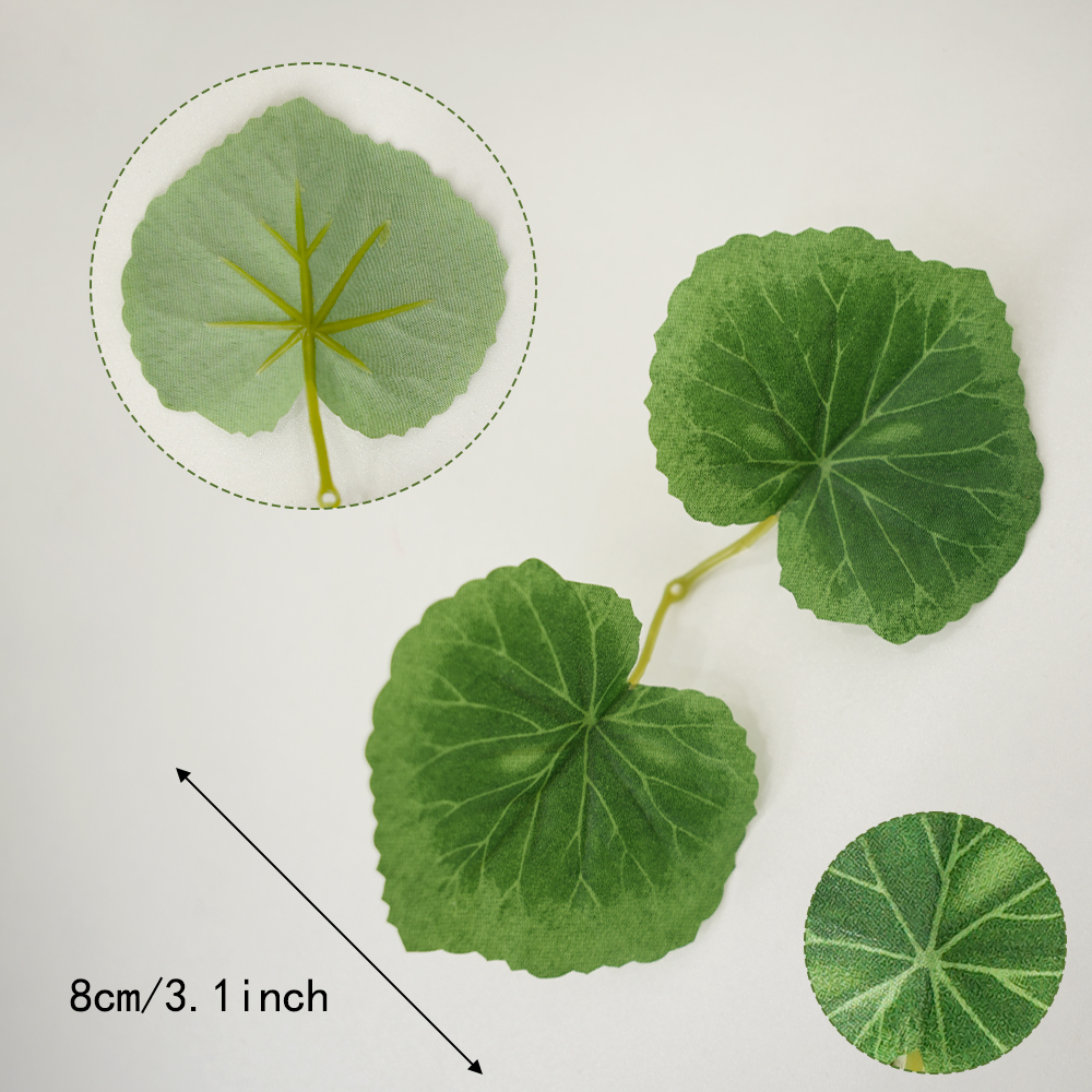 Artificial begonia leaves