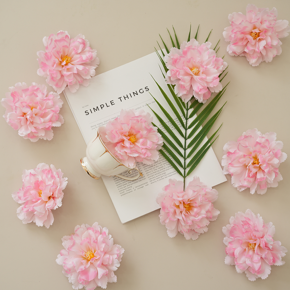 9 Artificial hibiscus peony flower head