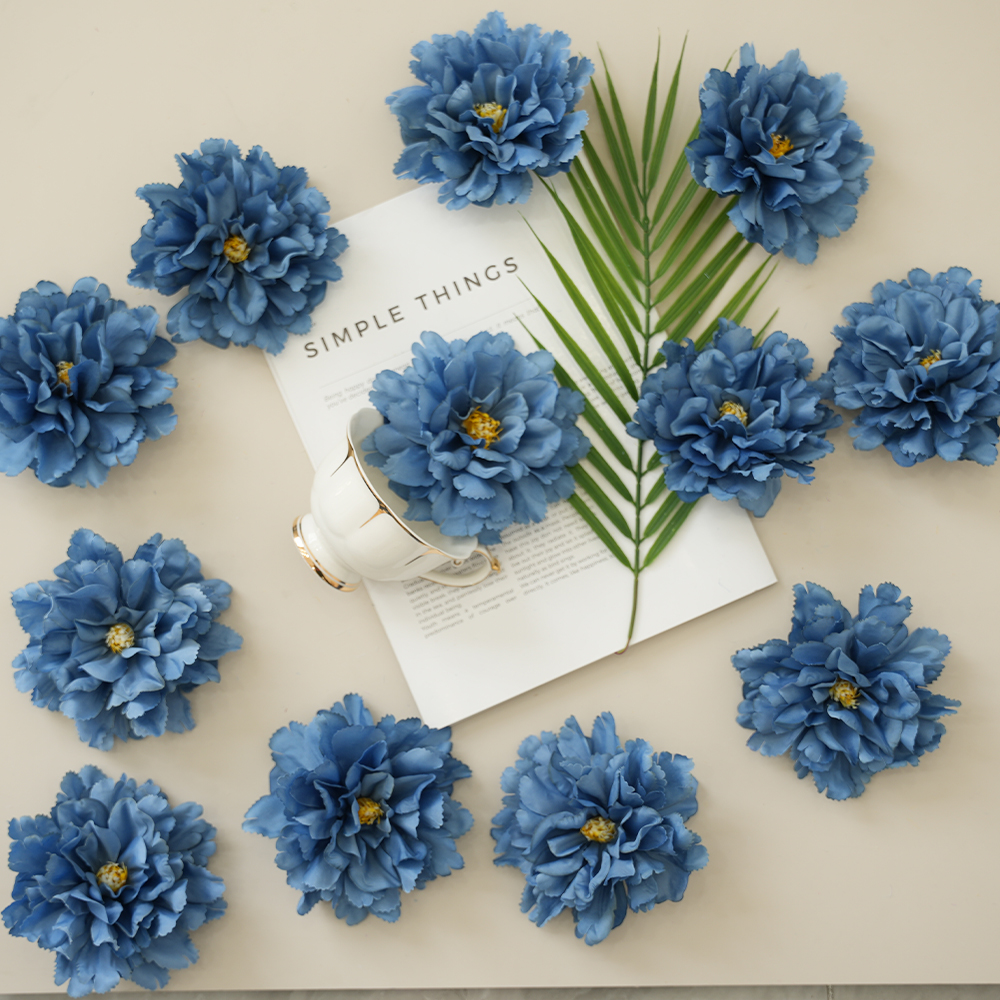 9 Artificial hibiscus peony flower head