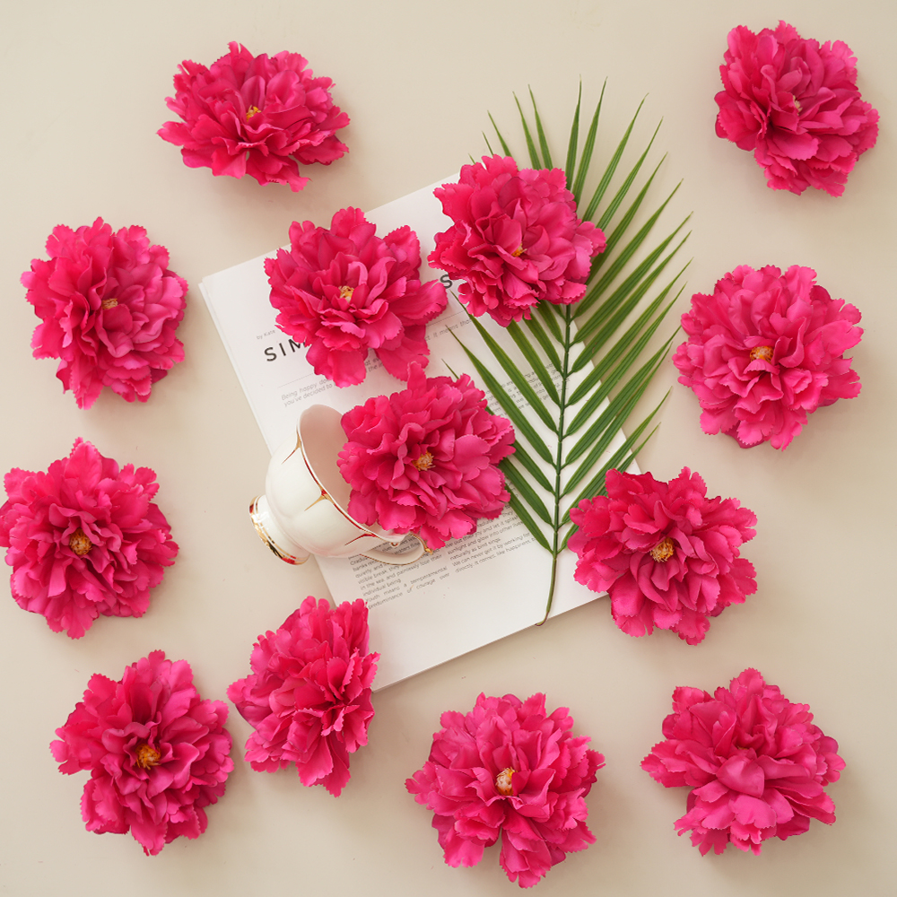 9 Artificial hibiscus peony flower head
